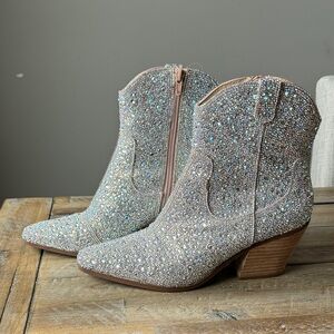 Betsey Johnson Emory Rhinestone Western Boot